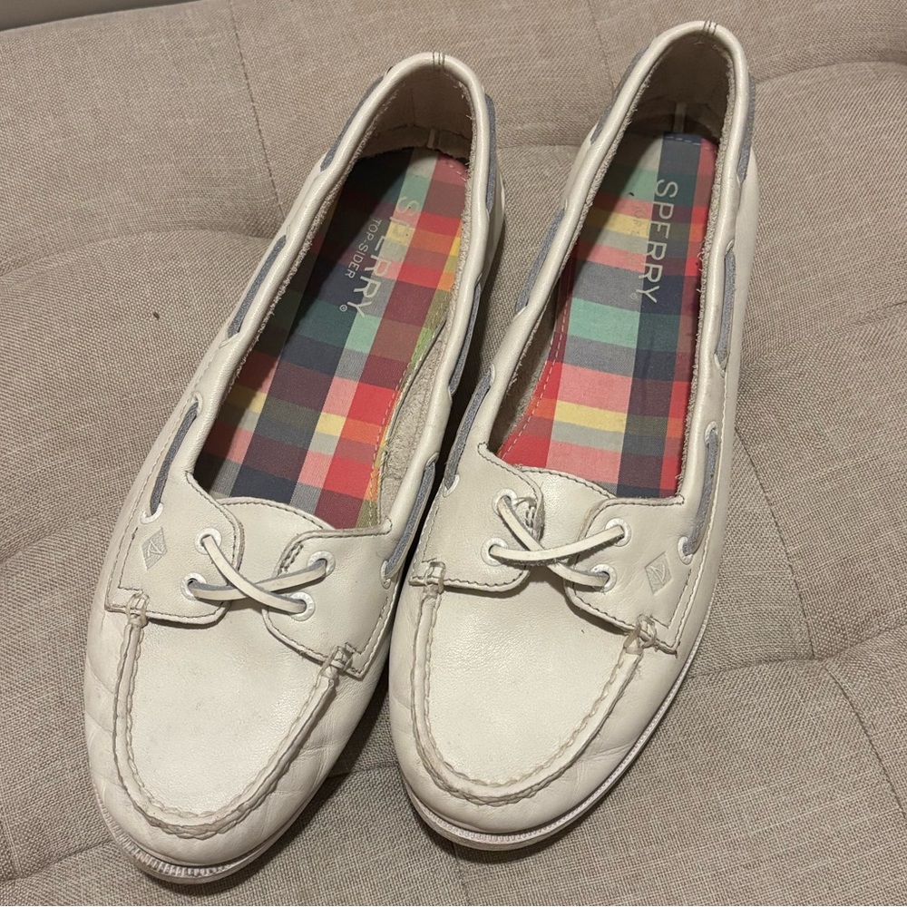 Sperry Women's White Loafers